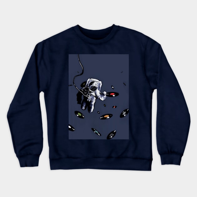 Interstellar Record Hunt Crewneck Sweatshirt by zombierust